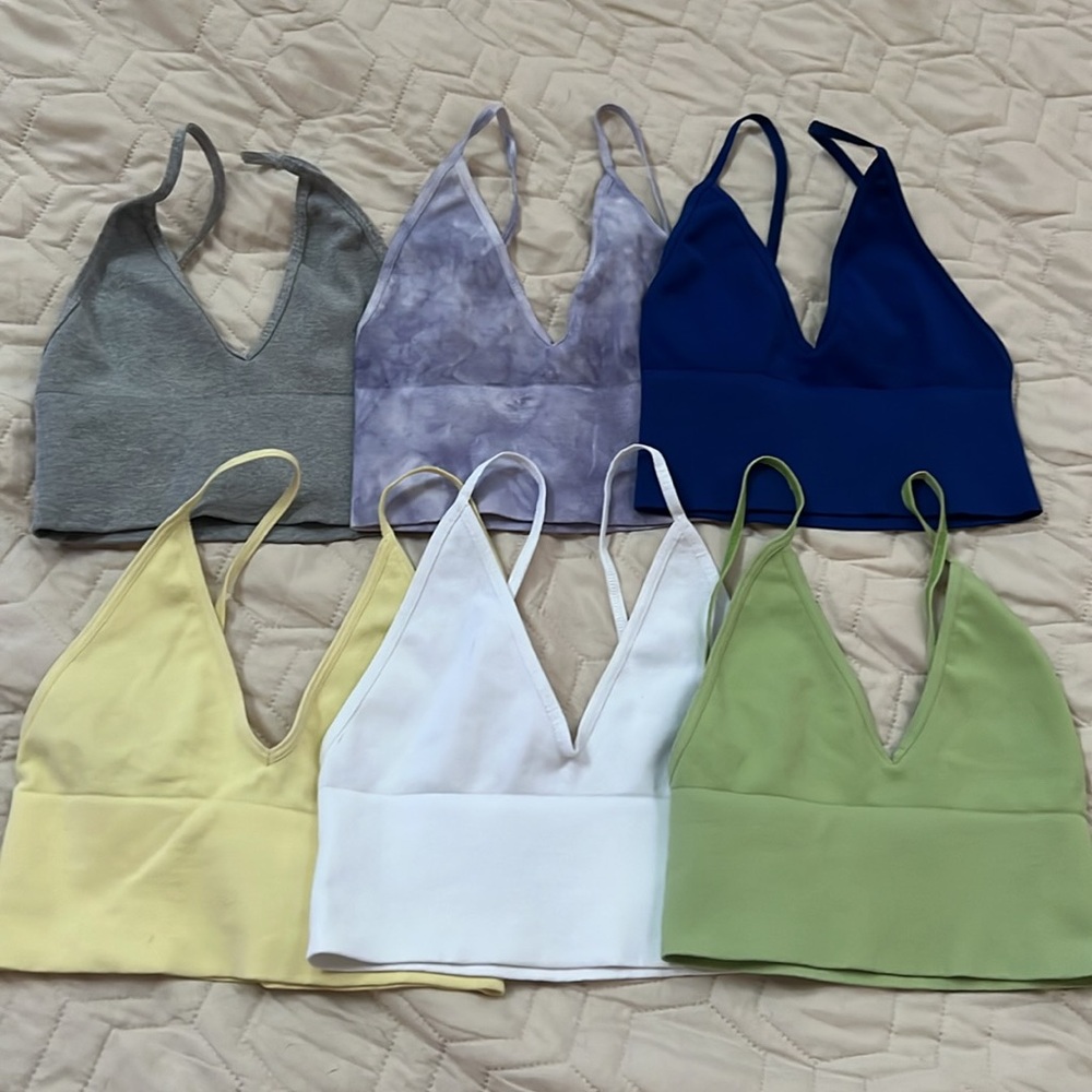 NEW-🌺Free people Ali low-back seamless bra on tie dye and cow spot